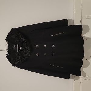 Guess Black Wool Coat